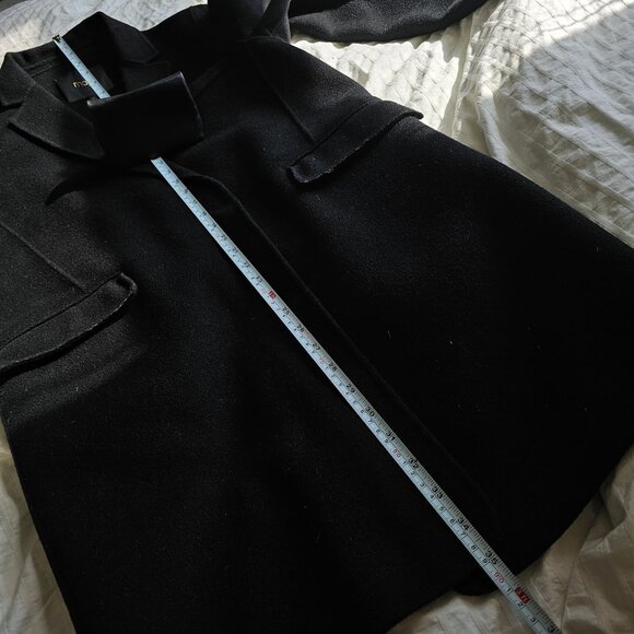 Maje Galami Double-faced Wool Coat - 2019 - Black - Sz 36 - Picture 9 of 16